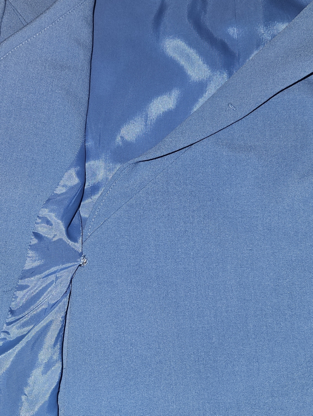 ✨ Tony Bowls Signature Blue Asymmetrical Blazer 6 ✨ - Picture 9 of 10